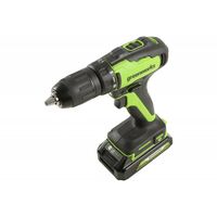 Дрели и шуруповерты: Дрель-шуруповерт аккумуляторная Greenworks GD24DD35K2 24V, c 1хАКБ 2 Ач и ЗУ в кейсе [3704007UA] фотографии