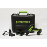 Дрели и шуруповерты: Дрель-шуруповерт аккумуляторная Greenworks GD24DD35K2 24V, c 1хАКБ 2 Ач и ЗУ в кейсе [3704007UA] фотографии