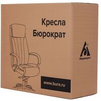 Стулья и кресла: Кресло руководителя Бюрократ T-9922WALNUT/BLACK на колесиках, кожа, черный фотографии