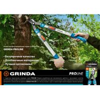 Кусторезы, ножницы, секаторы: Сучкорез с коваными лезвиями GRINDA F-900T плоскостной, телескопический [424510] фотографии