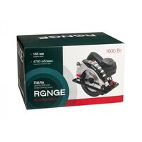 Дисковые пилы (циркулярные): Циркулярная пила электрическая RANGE RCS1600/185-A 1600Вт, 4700об/мин, диаметр диска 185мм фотографии