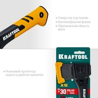 Топоры, колуны: Универсальный топор KRAFTOOL X5 440/620 г в чехле, 230 мм [20660-05] фотографии
