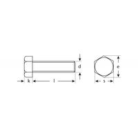 Метрический крепеж: Болт Зубр M16 x 120 мм ГОСТ 7798-70, 5 кг, кл. пр. 5.8, оцинкованный [303080-16-120] фотографии