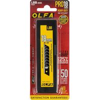 Столярно-слесарный инструмент: Лезвие OLFA EXCEL BLACK OL-LBB-50B сегментированное, 8 сегментов, 18х100х0.5мм, 50шт фотографии