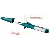 Паяльное оборудование: Газовый паяльник KRAFTOOL SolderPro 120K набор 10-в-1, 30-120 Вт, горелка, фен, пьезоподжиг, 1300°С [55503-H10] фотографии