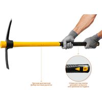 Столярно-слесарный инструмент: Кирка с фиберглассовой рукояткой STAYER Professional 1000г [20179-10] фотографии