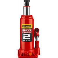 Домкраты: Домкрат бутылочный гидравлический STAYER RED FORCE 2т 181-345мм [43160-2] фотографии