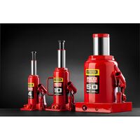 Домкраты: Домкрат бутылочный гидравлический STAYER RED FORCE 2т 181-345мм в кейсе [43160-2-K] фотографии