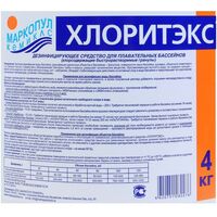 Бассейны: Дезинфицирующее средство для воды в бассейне  Хлоритэкс ведро 4 кг фотографии