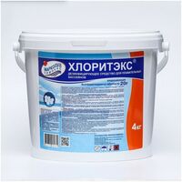 Бассейны: Дезинфицирующее средство для воды в бассейне  Хлоритэкс ведро 4 кг фотографии