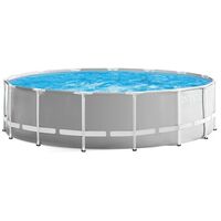 Бассейны: Бассейн каркасный Intex Prism Frame 457 х 122 см фильтр-насос, лестница, тент, подстилка фотографии