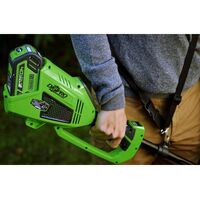 Триммеры: Триммер аккумуляторный Greenworks GD40BC 40V, 40 см, бесщеточный, без АКБ и ЗУ [1301507] фотографии