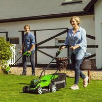 Газонокосилки: Газонокосилка аккумуляторная Greenworks G24X2LM41 2*24V, 41 см, без АКБ и ЗУ [2512607] фотографии
