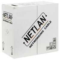 Кабель и разъемы: Кабель Netlan EC-UU004-5E-PE-BK U/UTP 4 пары, Кат.5е, внешний, PE -40C, одножильный, 100МГц, черный, 305м чистая медь фотографии
