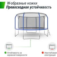 Батуты: Батут UNIX line SUPREME BASIC 12 ft (blue) фотографии