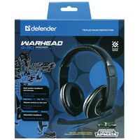 Наушники и гарнитуры: Наушники с микрофоном Defender Warhead HN-G-110 черный накладные оголовье [64102] фотографии