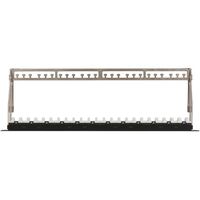 Коммутационные панели: Коммутационная панель Nikomax NMC-RP24UA2-1U-BK 19", 1U, 24 порта, Кат.6a (Класс Ea), 500МГц, RJ45/8P8C, 110/KRONE, T568A/B, неэкранированная, с органайзером, черная - гарантия: 5 лет расширенная / 25 лет системная фотографии