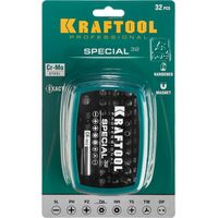 Наборы оснастки: Набор специальных бит с адаптером KRAFTOOL Special-32 32 шт [2610-H32] фотографии
