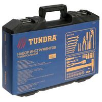 Наборы инструментов и ключи: Набор инструментов в кейсе автомобильный TUNDRA 74 предмета CrV, 1/2", 1/4" фотографии