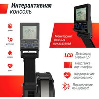 Гребные тренажеры: Гребной тренажер UNIXFIT Air Rower-X Black фотографии