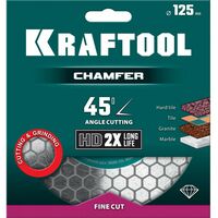 Пильные и алмазные диски: Шлифовально-отрезной алмазный диск KRAFTOOL CHAMFER 125 мм 22.2 мм, 25х1.6 мм [36689-125] фотографии