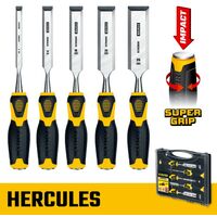 Столярно-слесарный инструмент: Набор стамесок-долот STAYER Hercules 5 предметов [18205-H5] фотографии