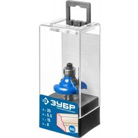 Принадлежности для фрезерных станков: Кромочная калевочная фреза Зубр Профессионал №3 35x17 мм радиус 5.5 мм [28703-35] фотографии