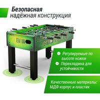 Настольный футбол: Игровой стол UNIX line Футбол - Кикер Green 140х74 cм фотографии