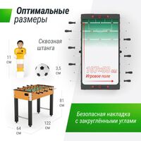 Настольный футбол: Игровой стол UNIX line Футбол - Кикер Wood 122х64 cм фотографии