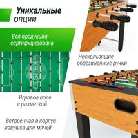 Настольный футбол: Игровой стол UNIX line Футбол - Кикер Wood 122х64 cм фотографии