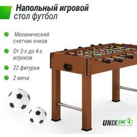 Настольный футбол: Игровой стол UNIX line Футбол - Кикер Wood 121х61 cм фотографии