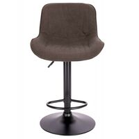 Барные стулья: Барный стул Everprof Grace Black Ткань Темно-коричневый [EP Grace B Fabric Dark Brown] фотографии