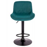 Барные стулья: Барный стул Everprof Grace Black Ткань Темно-зеленый [EP Grace B Fabric Dark Green] фотографии