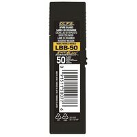 Ручной инструмент: Cегментированные лезвия OLFA OL-LBB-50 EXCEL BLACK, 18 мм, 50 шт, в боксе фотографии