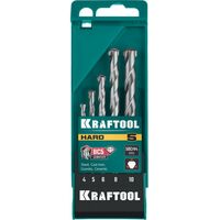 Наборы оснастки: Набор сверл по твёрдым материалам KRAFTOOL Hard 5 шт 4-5-6-8-10 мм [29177-H5] фотографии
