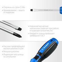 Отвертки: Набор отверток Зубр Профессионал 11 предметов [25241] фотографии