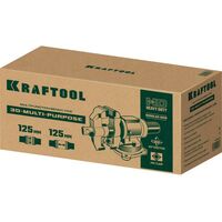 Тиски, струбцины, наковальни, верстаки: Чугунные слесарные тиски KRAFTOOL 3D Multi-Purpose 125 мм [32706-125] фотографии