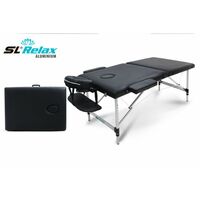 Массажные столы: Массажный стол Start Line Relax Aluminium Черный [BM2723-1] фотографии
