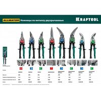 Ножницы по металлу: Усиленные ножницы по металлу с выносом KRAFTOOL Alligator 2328-OL 250 мм, левые фотографии
