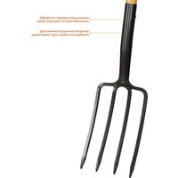 Вилы садовые GRINDA PROLine 280 x 180 x 1500 мм антикор. покрытие, деревянный черенок [39725] фотографии