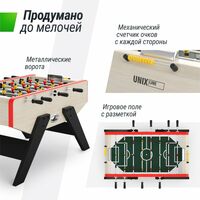 Игровой стол Футбол - Кикер UNIX line Light Wood 140х70см фотографии