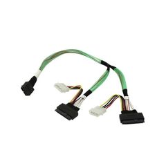 Кабель  HDmSASx2 (SFF-8643) to U.2x2 (SFF-8639) Amphenol 50cm для 2xNVMe дисков [RHS72-1351] фотографии