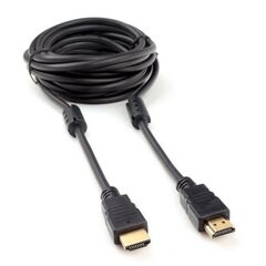Кабель HDMI Cablexpert CCF2-HDMI4-15 4,5м, v2.0, 19M/19M, черный, позол.разъемы, экран, 2 ферр кольца, пакет, (272269) фотографии