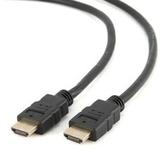 Кабель HDMI Cablexpert CC-HDMI4-6 1.8м, v1.4, 19M/19M, черный, позол.разъемы, экран, пакет {100} фотографии