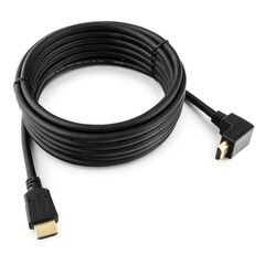 Кабель HDMI Cablexpert CC-HDMI490-15 4.5м, v1.4, 19M/19M, углов. разъем, черный, позол.разъемы, экран, пакет, (066044) фотографии
