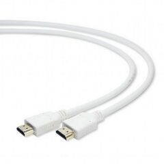 Кабель HDMI Cablexpert CC-HDMI4-W-6 1.8м, v1.4, 19M/19M, белый, позол.разъемы, экран, пакет {100} фотографии