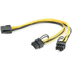 Кабель питания Cablexpert CC-PSU-85 PCI-Express 6-пин на 6+2 пин x 2 шт., 0.3 м фотографии