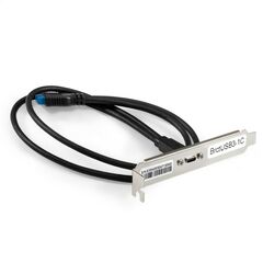 Планка портов Exegate BrctUSB3-1C в корпус, Type-C, USB 3.2 Gen1 20pin (IDC 20pin F) --> USB 3.2 Gen1 Type-Cf, кабель 30см [EX298296RUS] фотографии