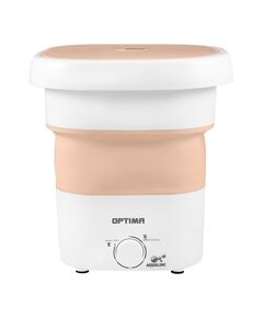 Стиральная машина OPTIMA МС-31СК объем загрузки 2.5кг, складная, компактная, воду не греет, вес 4 кг, материал бака пластик и резина, тип установки отдельно стоящая, цвет оранжевый, управление механич. фотографии