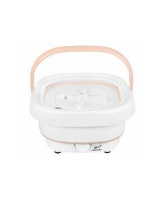 Стиральная машина OPTIMA МС-31СК объем загрузки 2.5кг, складная, компактная, воду не греет, вес 4 кг, материал бака пластик и резина, тип установки отдельно стоящая, цвет оранжевый, управление механич. фотографии